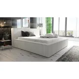 mebloland Polsterbett RIO -OM 140 x 200 mit Bettkasten und Lattenrost. Farbe: Beige. - Beige