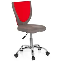 HJH Office KIDDY COMFORT - Kinderdrehstuhl Grau / Rot