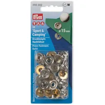 Prym Nähfrei-Druckknöpfe Anorak 15 mm silberfarbig