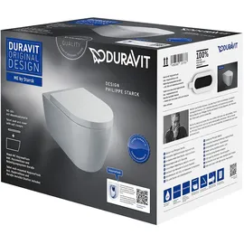 Duravit ME by Starck Wand-WC mit WC-Sitz Weiß HygieneGlaze