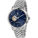 Maserati Herrenuhr Edelstahl blau Herren