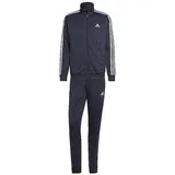 Adidas Basic 3-Streifen Tricot Trainingsanzug Legend Ink / White M