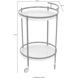 INOSIGN Bartisch rund 52 x 82 cm Schwarz