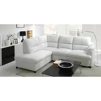 Xlmoebel Ecksofa Sofa mit Eckauswahl aus Leder und Stoff, inklusive Bettkasten und, Hergestellt in Europa weiß