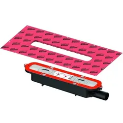 Ablauf drainprofile DN 40, Auslauf seitlich, flach