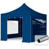 TOOLPORT Faltpavillon 3 x 3 m inkl. Seitenteile blau 582584