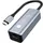TECHLY IDATA USB-ETGIGA-CA laptop-dockingstation & portreplikator Kabelgebunden USB 3.2 Gen 1 (3.1 Gen 1) Type-C Schwarz, Silber