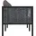 vidaXL 2-Sitzer Sofa anthrazit
