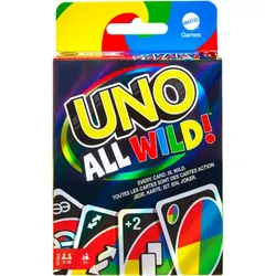 MATTEL HHL33 MATTEL Games UNO All Wild, Kartenspiel, Familienspiel