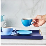 KARACA Teetassen Set Schattierungen von Blau für 6 Personen