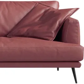 Egoitaliano "Sophia, Designsofa mit extrakomfortablem Sitzkomfort, Breite 214cm", Daunenfederung, inkl. 2 Kissen rot
