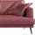 Egoitaliano "Sophia, Designsofa mit extrakomfortablem Sitzkomfort, Breite 214cm", Daunenfederung, inkl. 2 Kissen rot