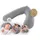 Theraline Stillkissen 190 cm Melange Grau