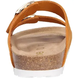 ROHDE Pantolette Velours Leder zwei Schnallen Komfortweite Alba 5590, Größe:37 EU, Farbe:Orange - Orange - 37