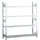 Schulte Lagertechnik Weitspannregal Stahl 250 x 250 x 60 cm silber