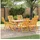 vidaXL Gartenstuhl 6 St. 57 x 72 x 109 cm braun