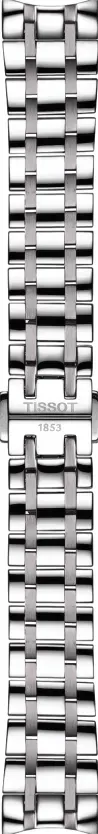 Tissot - Edelstahl Chemin Des Tourelles Stahl Uhrenmetallband, Chemin Des Tourelles T605036506 - grau