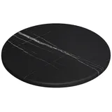 GGM Möbel Jamaika Schwarz Marmor | Ø 60 cm | Topalit Tischplatte