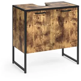 Vicco Waschbeckenunterschrank Fyrk 60 x 60 cm Braun/Schwarz