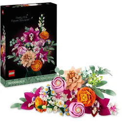 LEGO Botanicals Schöner Rosafarbener Blumenstrauß, Blumendeko 10342