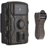 Camnoon 1080P Wildkamera 16MP 2,0-Zoll Wildlife Scouting Camera Tracking-Kamera 0,8 s Auslösezeit Unterstützt 10M Infrarot-Nachtsicht Bewegungsaktiviert IP66 Wasserdicht mit Riemen für Überwachung