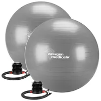 Newgen Medicals 2er-Set Sitz- und Gymnastikbälle, auch für Yoga: