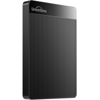 UnionSine Externe Festplatte 4TB ultradünn tragbar 2,5 Zoll USB 3.0, SATA, Festplattenspeicher für PC, Mac,TV, Wii U, Xbox, PS4 (Schwarz) HD2510