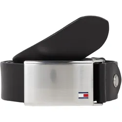 Tommy Hilfiger Koppelgürtel »Plaque Belt 3,5 cm«, individuell verstellbare Schnalle TOMMY HILFIGER schwarz 90
