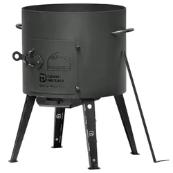4BIG.fun Ø36 Uchag 2mm stahl Utschak Kochen im Freienofen Kessel Feuerstelle Feldküche Außenküche Eintopfofen Gulaschkanone