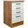 Flex-Well Unterschrank Schubkasten-Unterbau Vintea 50 x 85 x 60 cm Beige
