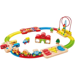 Hape Eisenbahnset Regenbogen-Puzzle, mehrfarbig