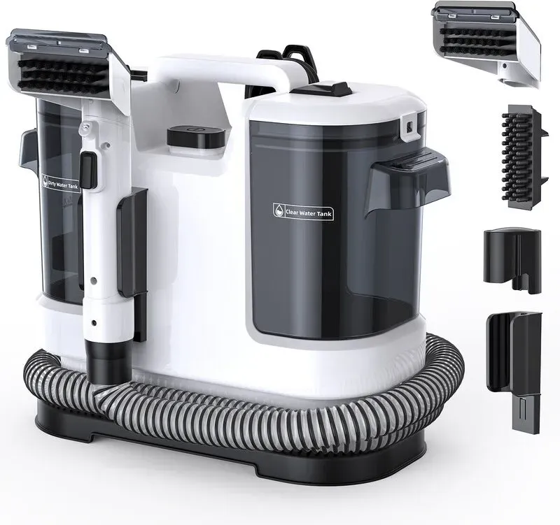 Lubluelu Waschsauger & Nasssauger, 450 W Teppichreiniger mit 13500 Pa Saugkraft, Polsterreinigungsgereät & Fleckenaufroller, großes Tank & langes Kabel, für Teppich, Sofa, Polster; Lubluelu+V6+Teppichwaschgeräte