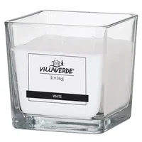 Villa Verde Duftkerze 10 x 10 x 10 cm weiß