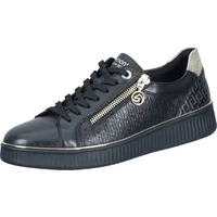 REMONTE Schnürschuhe in schwarz/schwarz/alloy/ginger-gold - 39 EU