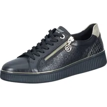 REMONTE Schnürschuhe in schwarz/schwarz/alloy/ginger-gold - 39 EU