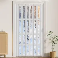 Hggdsac Falttüren Innentürennach Maß, Ziehharmonikatür, Falttür Raumteiler-Akkordeontüren, Einfache Installation, Tür für Schutz der Privatsphäre, Küche/Ohnzimmer/Balkon(W×H:110×195cm)