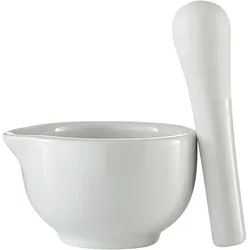 Mörser weiß - 6,8 cm Ø mit Pistill