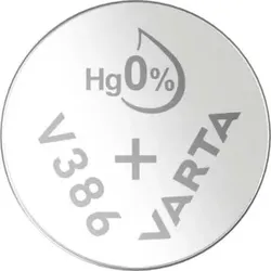 Varta Cons.Varta Uhren-Batterie 1,55V/115mAh/Silber V 386 Stk.1
