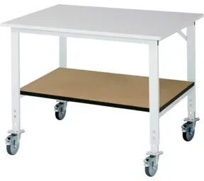 Rau Fahrbarer Arbeitstisch (HV) Tom KM-01, B1250xT1000xH910-1230mm, M-Platte-22mm
