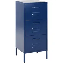 Beliani Wostok Aktenschrank 40 x 43 x 103 cm blau