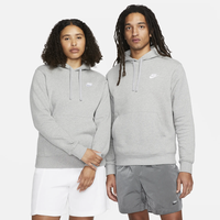 Nike Sportswear Club Fleece Hoodie Dark Grey Heather/Matte Silver/White M