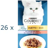 (EUR 11,94 / kg)  GOURMET Perle Duetto mit Kalb und Ente in Sauce: 26x 85 g