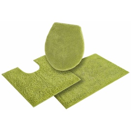 Home Affaire Badematte »Maren«, Höhe 15 mm, rutschhemmend beschichtet, fußbodenheizungsgeeignet, Bio-Baumwolle, Badteppich, Badematten auch als 3 teiliges Set, grün