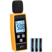 AGT Digitales Dezibel-Schallpegelmessgerät, 30 - 130 dB, mit LCD-Display