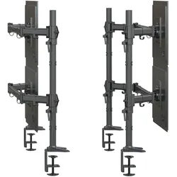 HFTEK® Monitor Halterung für große Bildschirme bis 20kg pro Monitor bis 49 Zoll