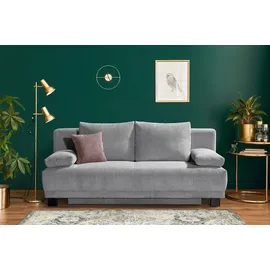 RESTYL Eckcouch Cord 2-Sitzer Grau