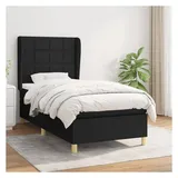 vidaXL Boxspringbett 100 x 200 cm Schwarz