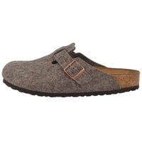 Birkenstock Unisex-Erwachsene Boston Wollfilz Clogs, Braun 43