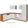 Held Winkelküche L-Form 210 x 270 cm Weiß