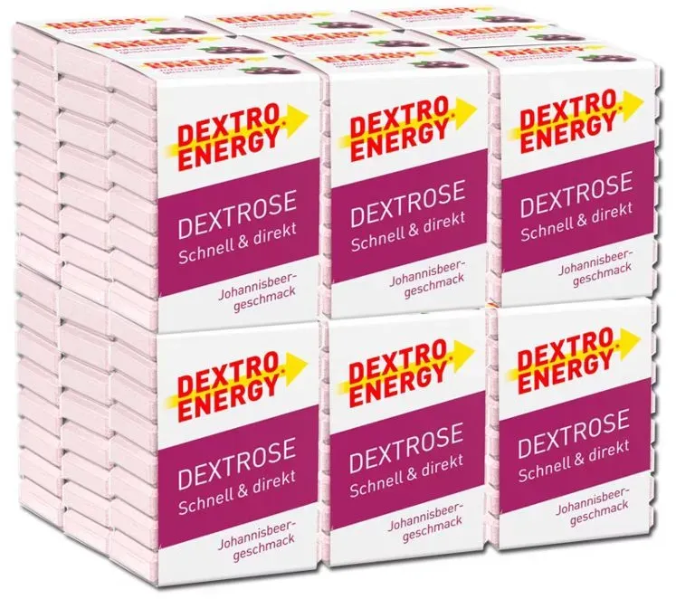Dextro Energy Johannisbeere, Traubenzucker, Würfel, 18x46g